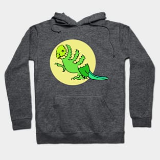 Line drawing colourful budgie Hoodie